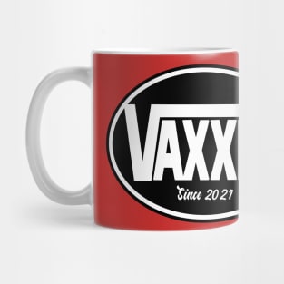 Vaxxed Black Circle Parody Design Mug